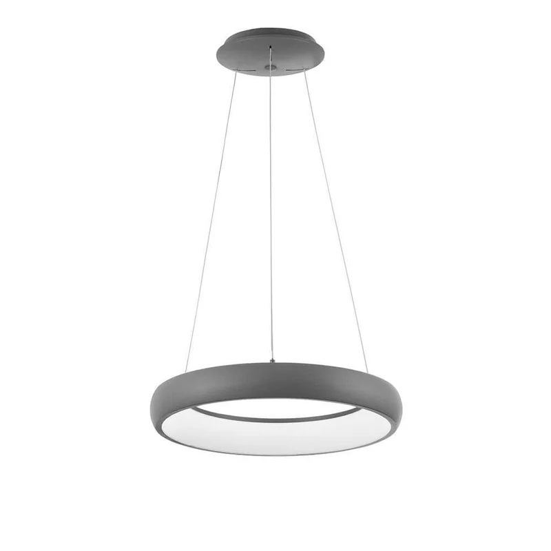 Albi LED Metall Hängeleuchte Grau