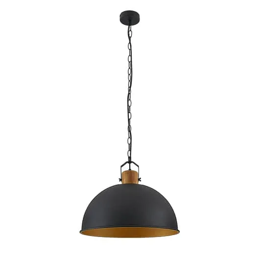 B-Ware Lindby Flurin Hängeleuchte Deckenlampe Deko-Pendelleuchte E27 Metallschirm 1-flg