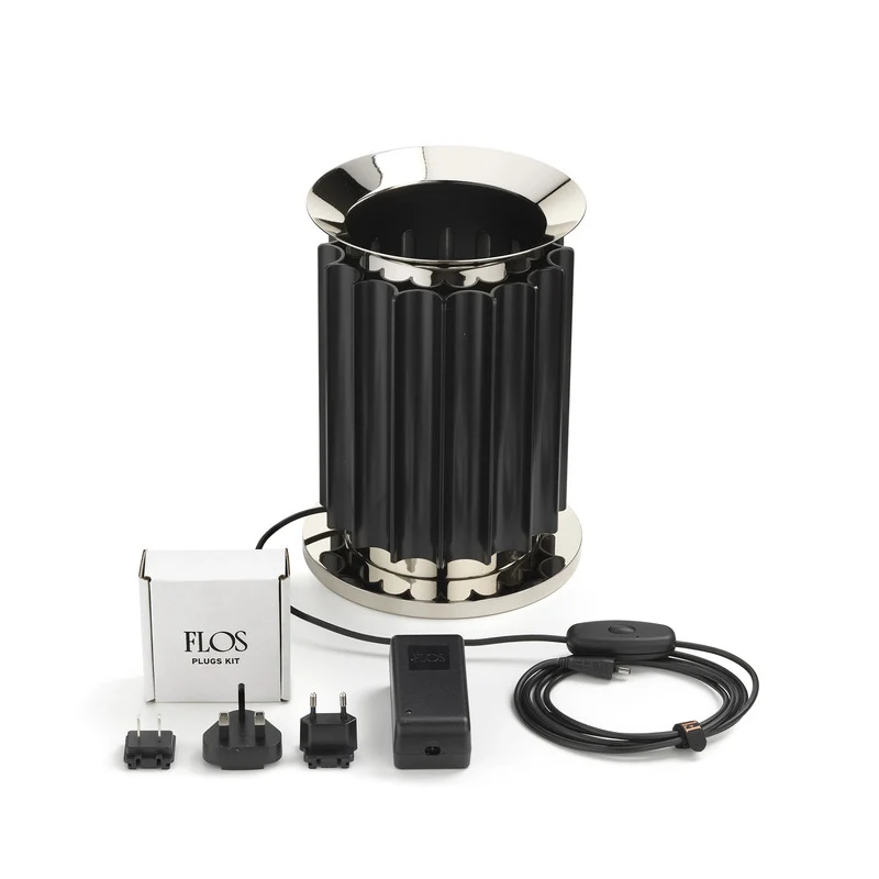 B-Ware Flos Taccia LED-Tischleuchte Basis Zubehör Ständer Schirm 375mm 5.2kg Schwarz