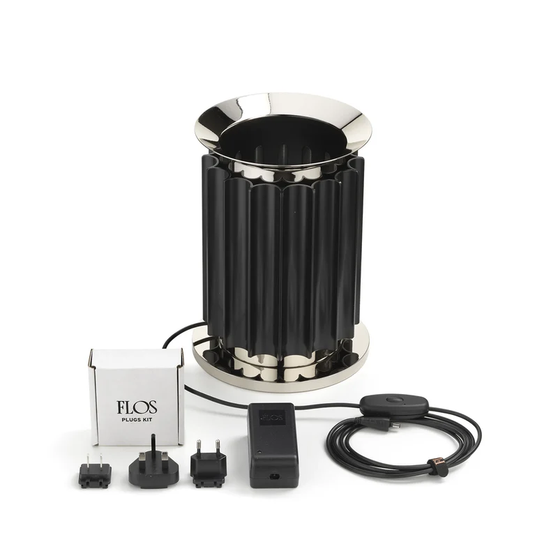 B-Ware Flos Taccia LED-Tischleuchte Basis Zubehör Ständer Schirm 375mm 5.2kg Schwarz