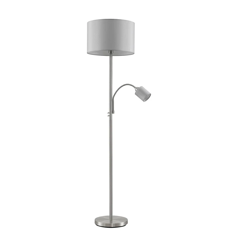 2x B-Ware Lindby Colima Stehleuchte Stehlampe Standleuchte Stoff Leselampe E27 2 STÜCK