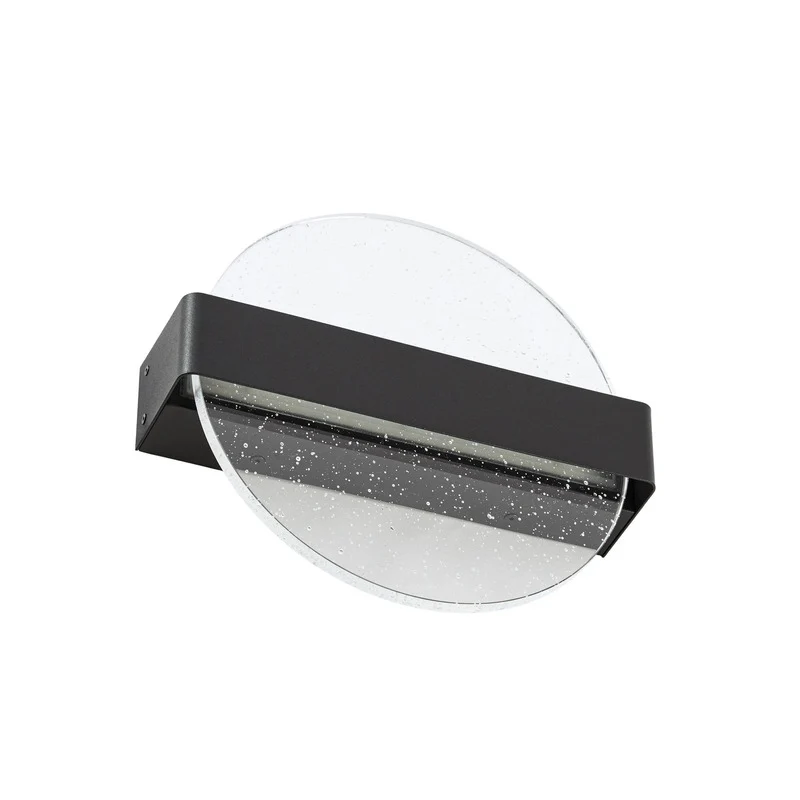 B-Ware Lucande Wandleuchte Narkelo Wandlampe LED schwarz klar CCT IP44 Außenleuchte