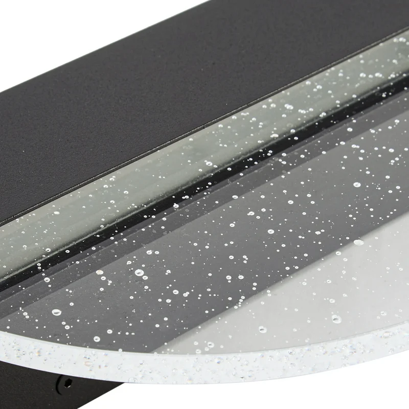 B-Ware Lucande Wandleuchte Narkelo Wandlampe LED schwarz klar CCT IP44 Außenleuchte