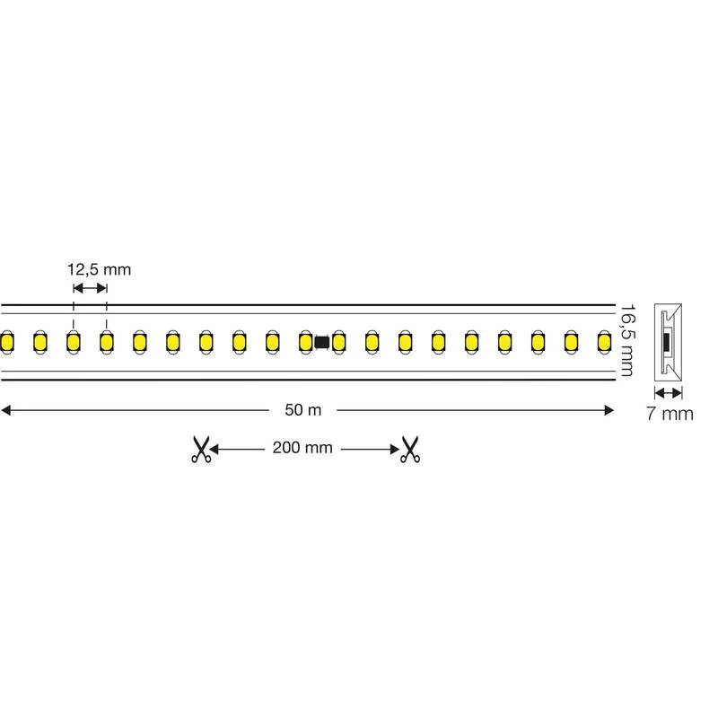 B-Ware The Light Group SLC LED-Strip 230V Streifen 5m Lichtband Lichterkette Leiste