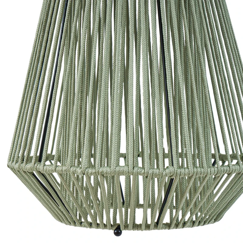 B-Ware Lindby Solarleuchte Hängelampe Lampe LED grün Kunststoff USB Akku Schalter