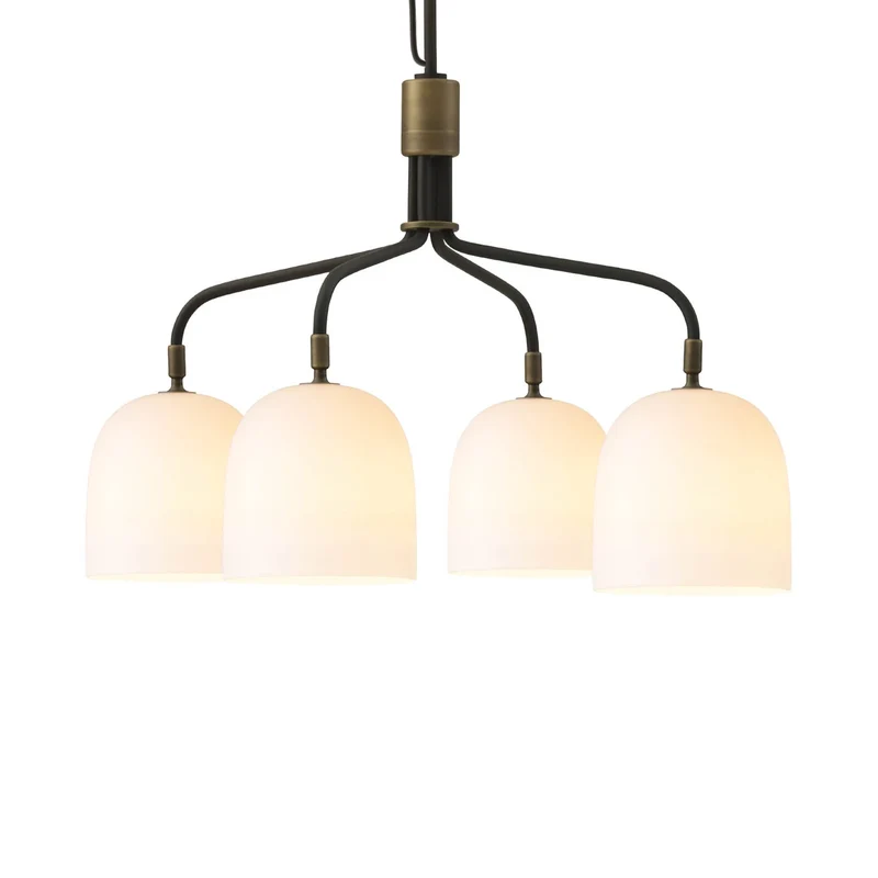 B-Ware GUBI Kronleuchter Pendelleuchte Howard 4-flammig Leuchte Weiß Titan Ø 66 cm