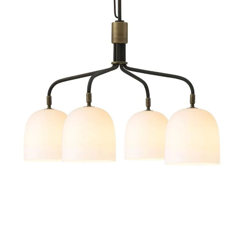 B-Ware GUBI Kronleuchter Pendelleuchte Howard 4-flammig Leuchte Weiß Titan Ø 66 cm