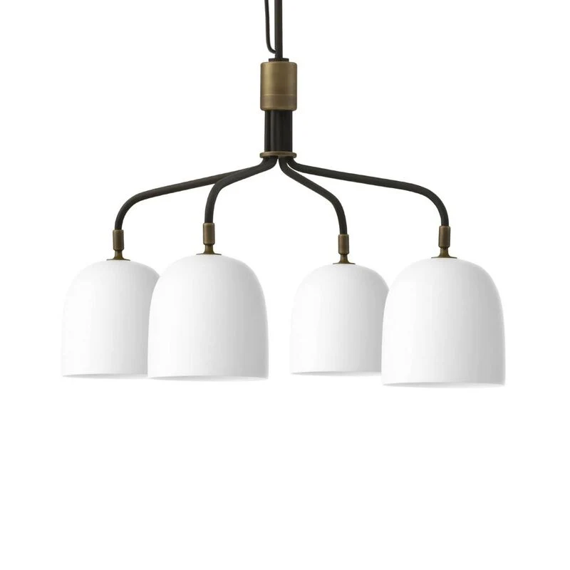 B-Ware GUBI Kronleuchter Pendelleuchte Howard 4-flammig Leuchte Weiß Titan Ø 66 cm