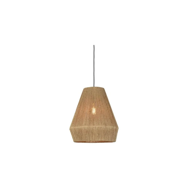 B-Ware Good & Mojo Pendelleuchte Hängelampe Iguazu S Textil Braun Leuchte Lampe E27
