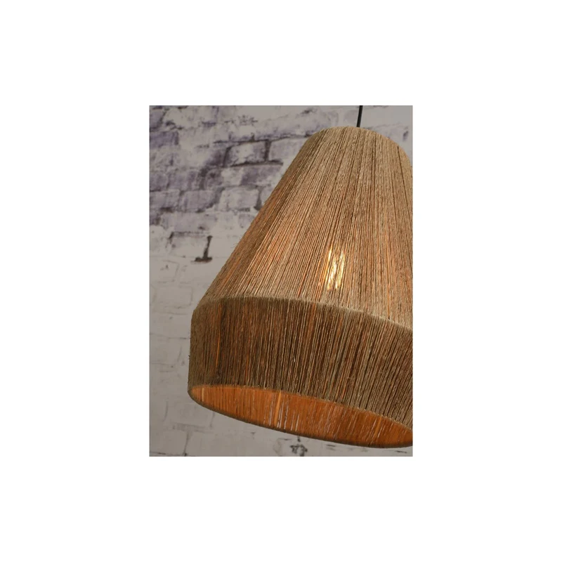 B-Ware Good & Mojo Pendelleuchte Hängelampe Iguazu S Textil Braun Leuchte Lampe E27