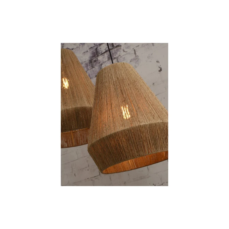 B-Ware Good & Mojo Pendelleuchte Hängelampe Iguazu S Textil Braun Leuchte Lampe E27