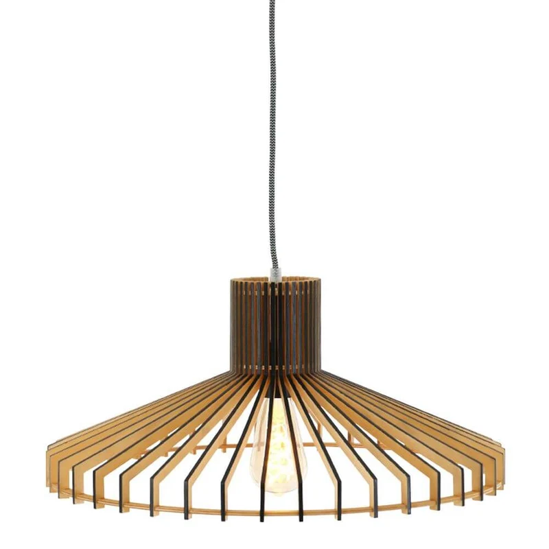 Holz-Hängeleuchte Smukt