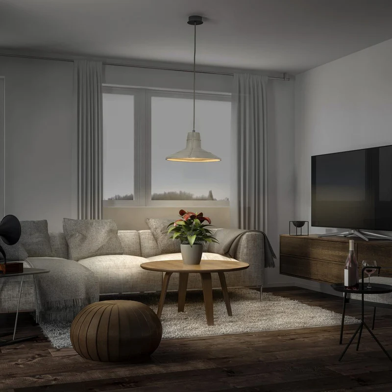 B-Ware LEDVANCE Hängeleuchte Pendelleuchte Beton Sala Grau Esstisch Küche Esszimmer
