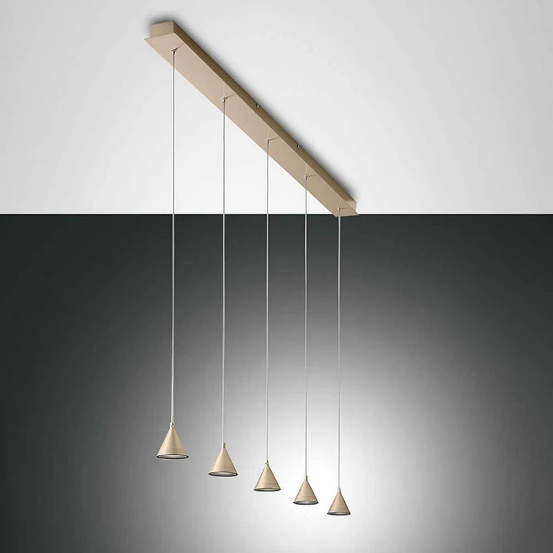 LED Pendelleuchte Delta Metall