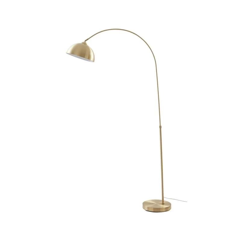 B-Ware Lindby Stehleuchte Lennart LED Lampe höhenverstellbar messing 183cm E27 Leuchte