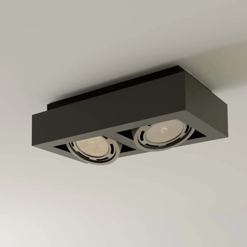 B-Ware Arcchio Deckenstrahler Ronka LED Strahler 2-flammig dimmbar dunkelgrau 34cm