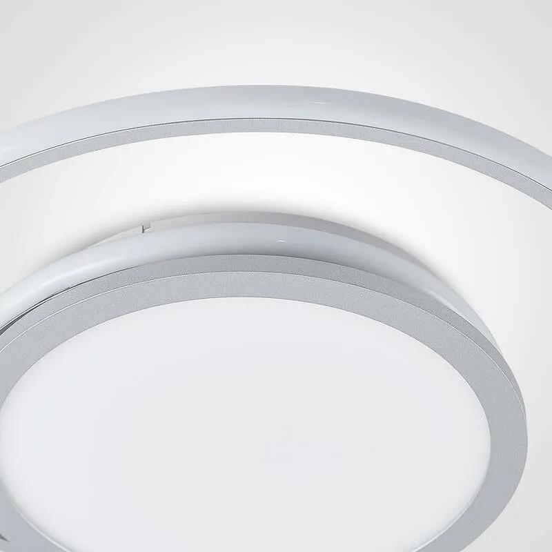 B-Ware Lucande Deckenlampe LED Noud dimmbar silber Leuchte 49cm Aluminium Kunststoff