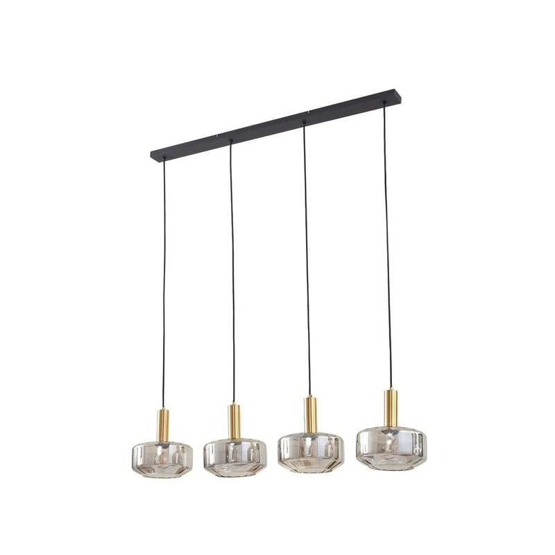 B-Ware Lindby Hängeleuchte Hildur LED Pendelleuchte Lampe Licht dimmbar rauchgrau 118cm