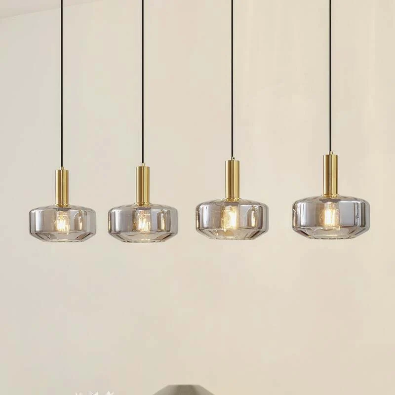 B-Ware Lindby Hängeleuchte Hildur LED Pendelleuchte Lampe Licht dimmbar rauchgrau 118cm