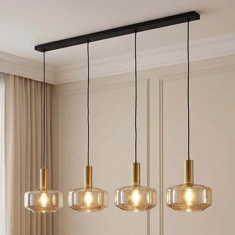 B-Ware Lindby Hängeleuchte Hildur LED Pendelleuchte Lampe Licht dimmbar rauchgrau 118cm