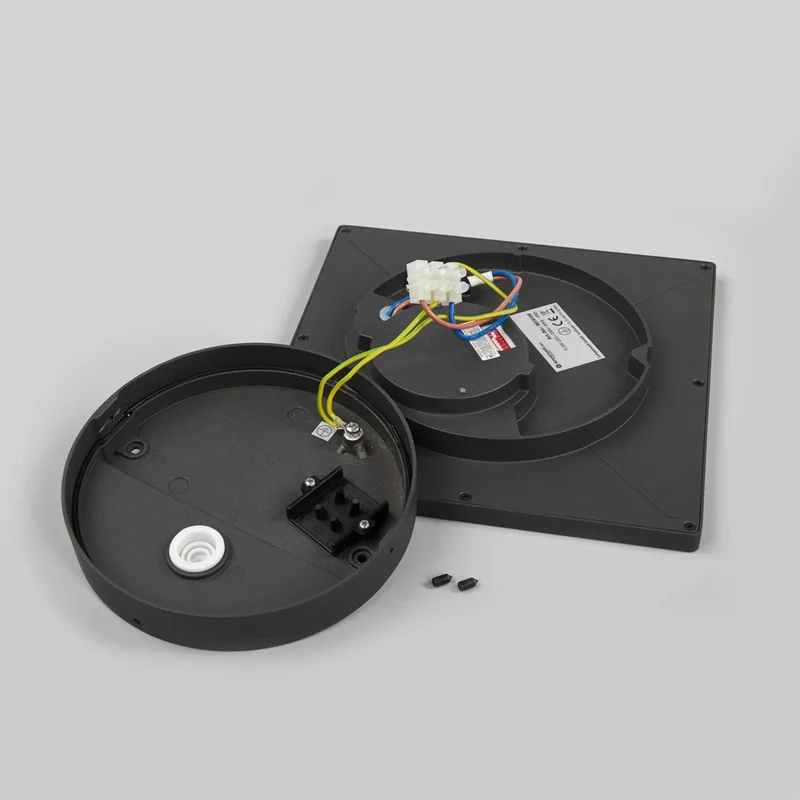 B-Ware Lucande Deckenleuchte Außenlampe LED Sensor Mabella dunkelgrau weiß IP65