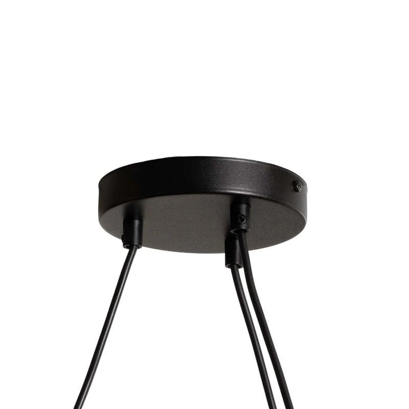 B-Ware Wohnzimmerlampe Libra Hängelampe LED Pendelleuchte dimmbar grau schwarz Ø70cm