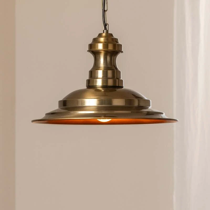 B-Ware Hängeleuchte Pendelleuchte Sivani Leuchte gold antik Metall Esszimmer Wohnzimmer
