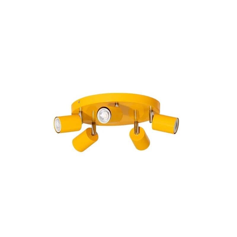 B-Ware Luminex Fun Deckenstrahler Lampe Deckenleuchte gelb GU10 verstellbar 30cm