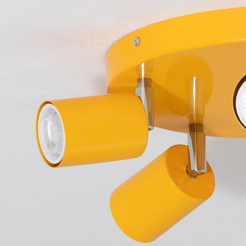 B-Ware Luminex Fun Deckenstrahler Lampe Deckenleuchte gelb GU10 verstellbar 30cm