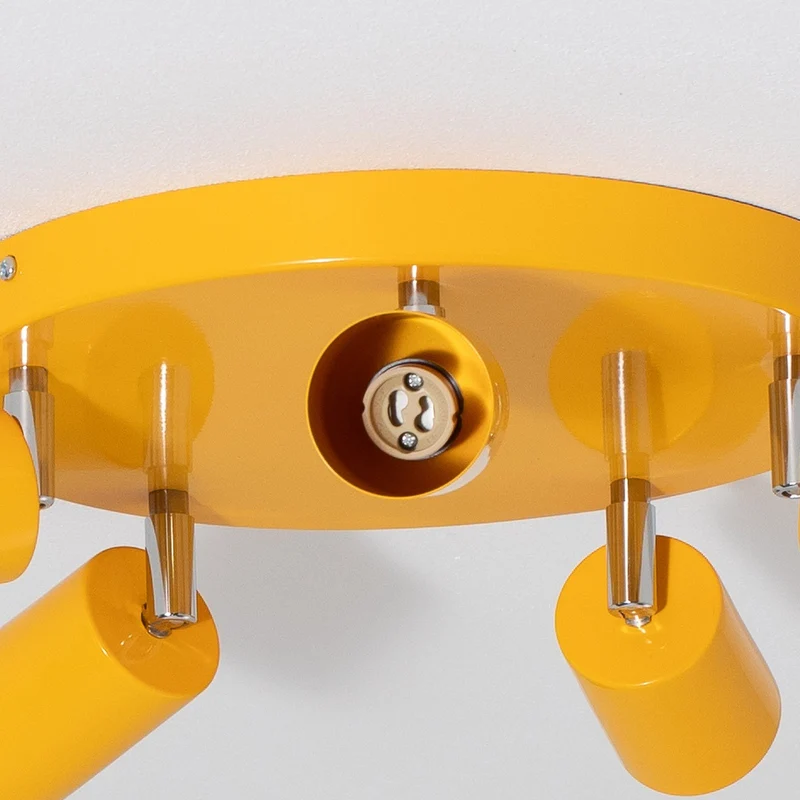 B-Ware Luminex Fun Deckenstrahler Lampe Deckenleuchte gelb GU10 verstellbar 30cm
