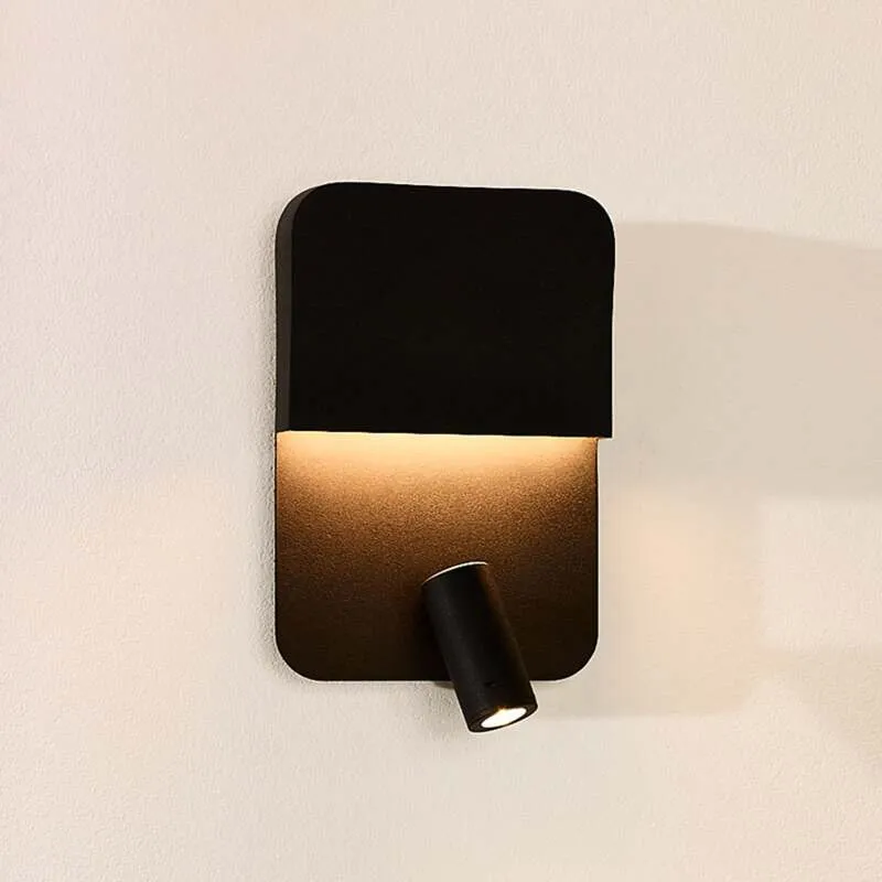 B-Ware Lucide LED-Wandleuchte Boxer Wandleuchte schwarz Wandlicht Bilderleuchte Spot