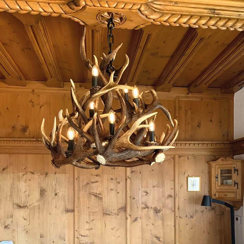Geweih Chalet Kronleuchter Ø 90cm