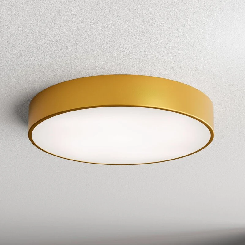 B-Ware Deckenleuchte Cleo Ø 50 cm IP54 goldfarben Metall E27 Deckenlampe Lampe Leuchte