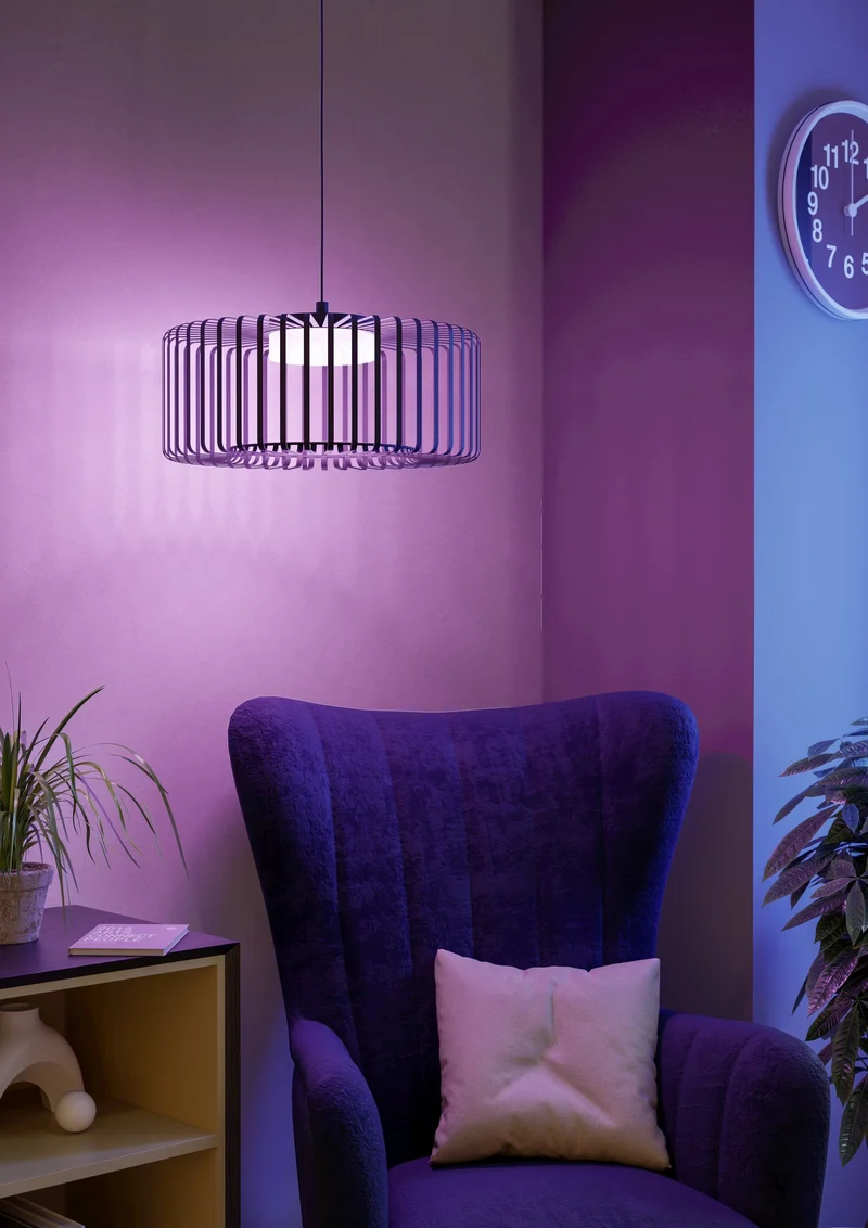 B-Ware EGLO Connect Pendelleuchte Hängeleuchte LED Smart Home Ginestrone Z Schwarz RGB