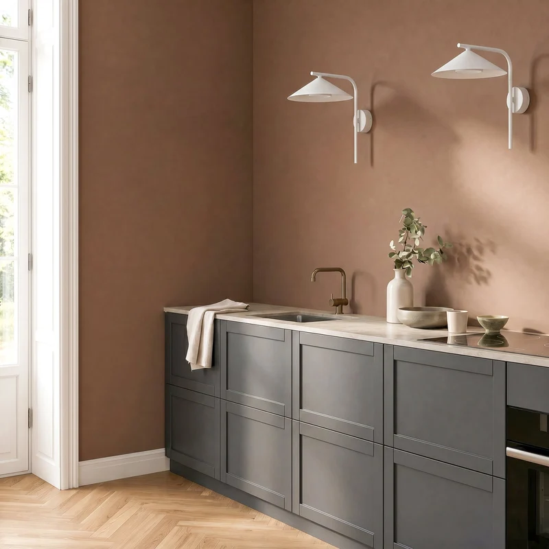 B-Ware Lume Wandleuchte Wandlampe Leuchte Lume S Metall greige GX53 SIEHE TEXT/FOTO