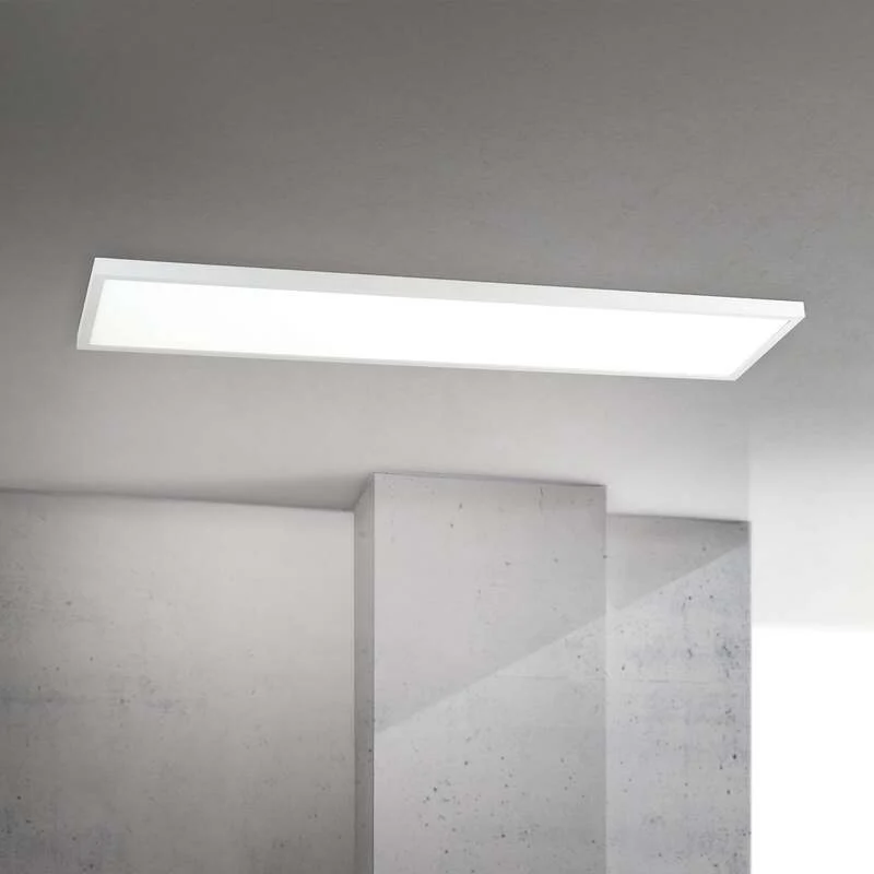 B-Ware Disc Deckenleuchte Deckenlampe LED weiß Lichtfarbe Aluminium Kunststoff 115 cm