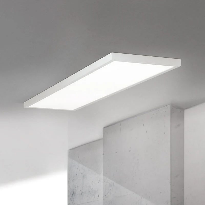 B-Ware Disc Deckenleuchte Deckenlampe LED weiß Lichtfarbe Aluminium Kunststoff 115 cm