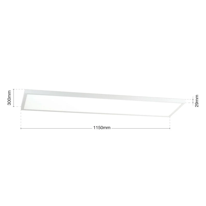 B-Ware Disc Deckenleuchte Deckenlampe LED weiß Lichtfarbe Aluminium Kunststoff 115 cm