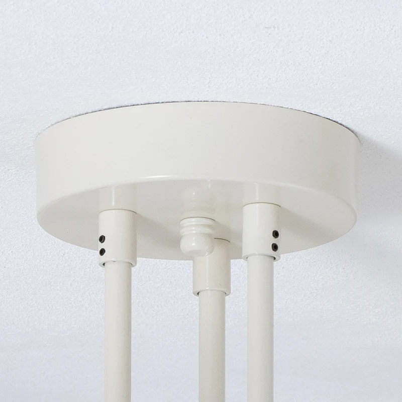 B-Ware Opviq Flower Deckenleuchte Lampe LED cremeweiß Metall sechsflammig IP20 E27876
