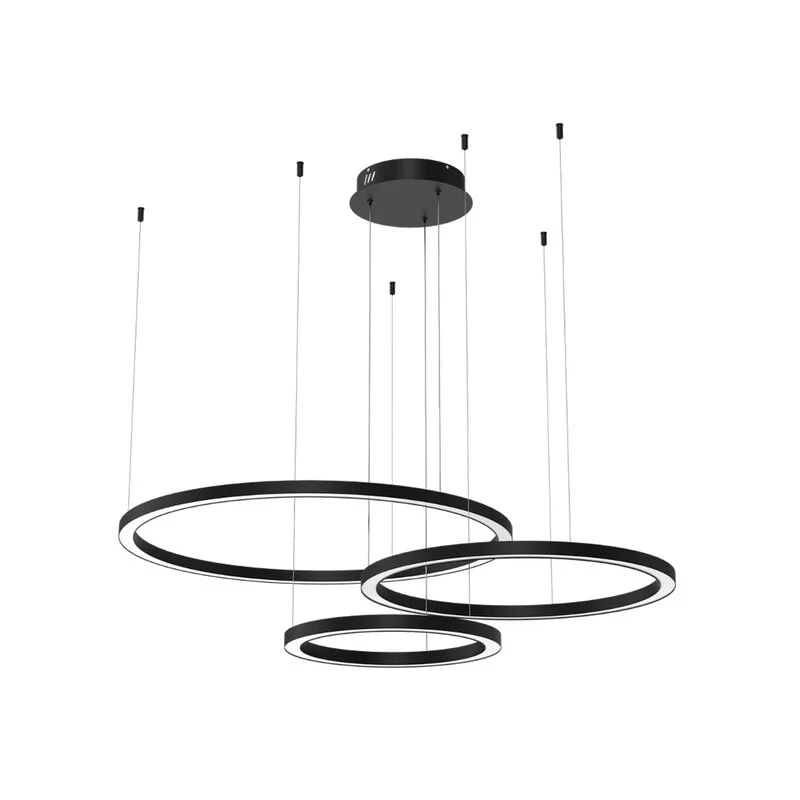 B-Ware Galaxia LED Hängelampe Pendelleuchte schwarz Kunststoff Metall Wohnzimmerla101