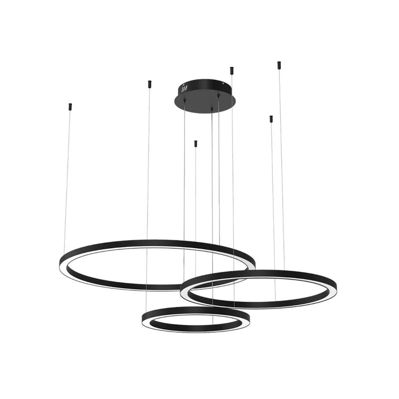 B-Ware Galaxia LED Hängelampe Pendelleuchte schwarz Kunststoff Metall Wohnzimmerla101