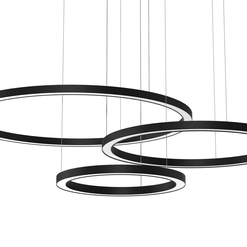 B-Ware Galaxia LED Hängelampe Pendelleuchte schwarz Kunststoff Metall Wohnzimmerla101