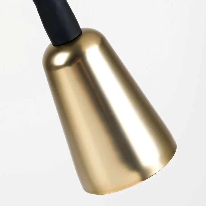 B-Ware Orion Tischleuchte Tischlampe Dotty Schwarz Gold Leuchte Beleuchtung Wohnzimmer