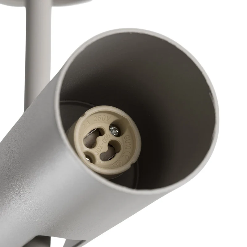B-Ware SIGMA Deckenspot Leda 3 Strahler Lampe taupe Stahl GU10 3-flammig Höhe 76 cm 104
