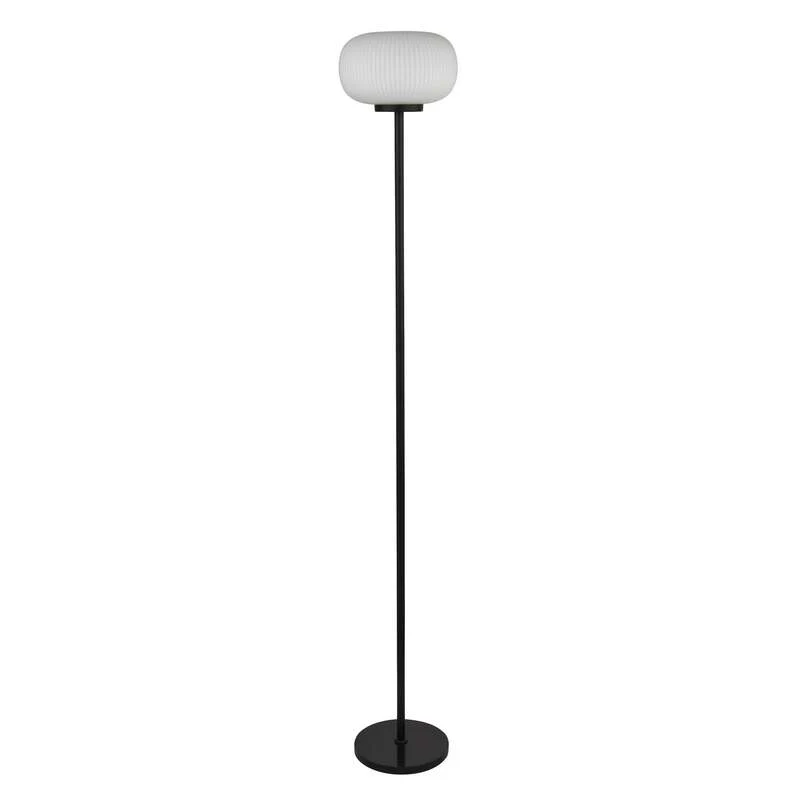 B-Ware Searchlight Stehleuchte Lumina Standlampe Wohnzimmer Glas Schirm Weiß Modern134