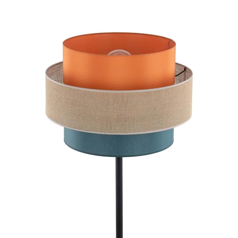 B-Ware TK Lighting Stehleuchte Trio Juteschirm orange naturbraun E27 Lampe Leuchte