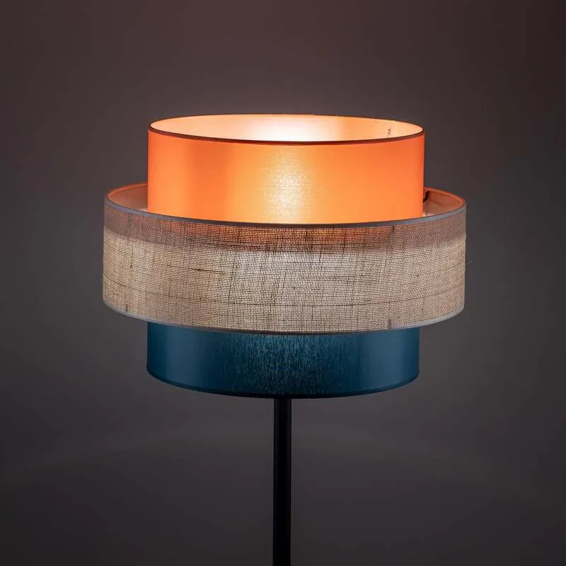 B-Ware TK Lighting Stehleuchte Trio Juteschirm orange naturbraun E27 Lampe Leuchte