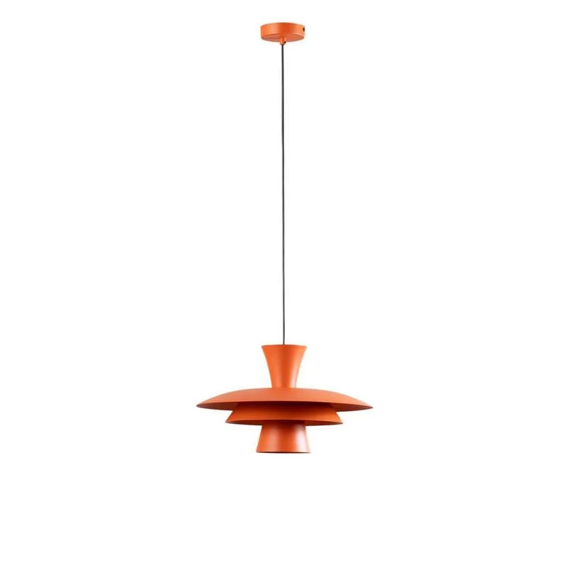 B-Ware Luminex Hängeleuchte Plato LED Pendelleuchte Lampe dimmbar orange Ø38cm 24cm