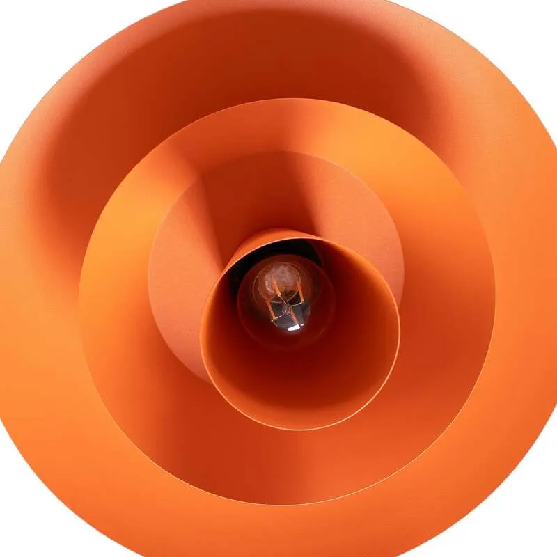 B-Ware Luminex Hängeleuchte Plato LED Pendelleuchte Lampe dimmbar orange Ø38cm 24cm
