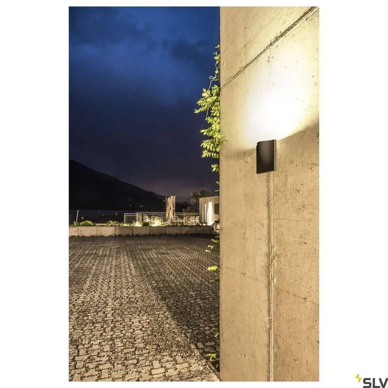 Vilua II LED Wandlampe Anthrazit 3000K IP54 100° 810lm